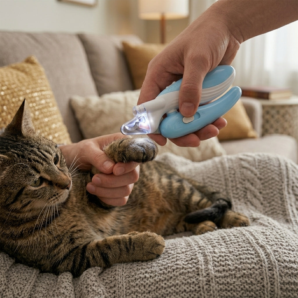Professional Pet Nail Clippers with Led Light Pet Claw Grooming Scissors for Dogs Cats Small Animals Paw Nail Trimmer Pet Supply