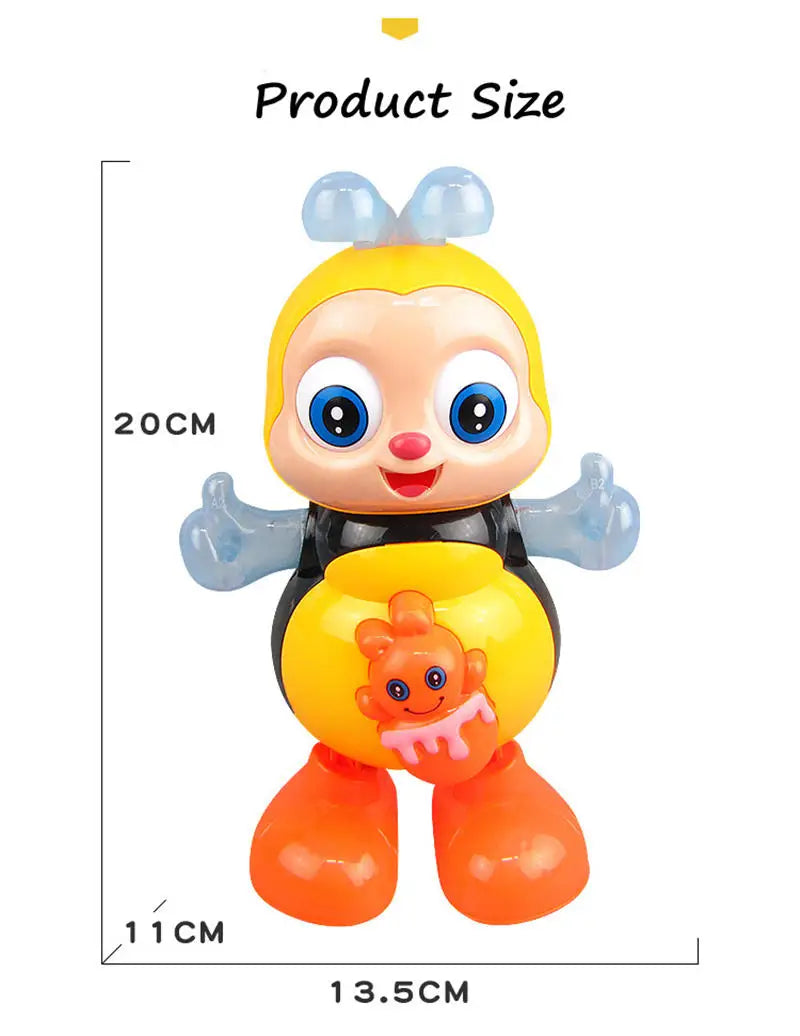 Dog Toys Dancing Bee Toy Electric Toys Musical Electronic Cartoon Bee Educational Toys Interactive Singing Pet Toys Supplies