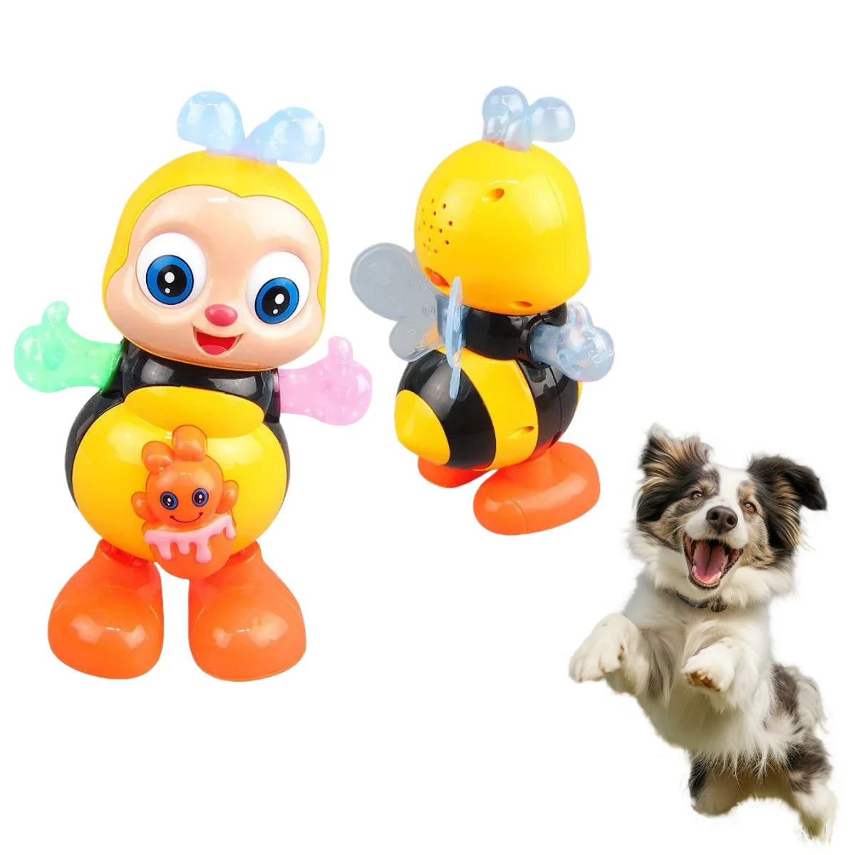 Dog Toys Dancing Bee Toy Electric Toys Musical Electronic Cartoon Bee Educational Toys Interactive Singing Pet Toys Supplies