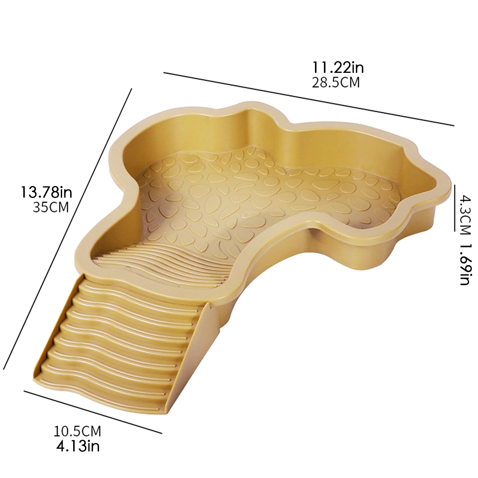 Reptile Bathing Pool & Water Bowl for Turtles & Tortoises