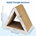 New Vertical Cats Tower Scratcher Triangular Foldable Scratching Post Multipurpose 3-in-1 Cats Pet Product Cat Pad  6-Sided Use