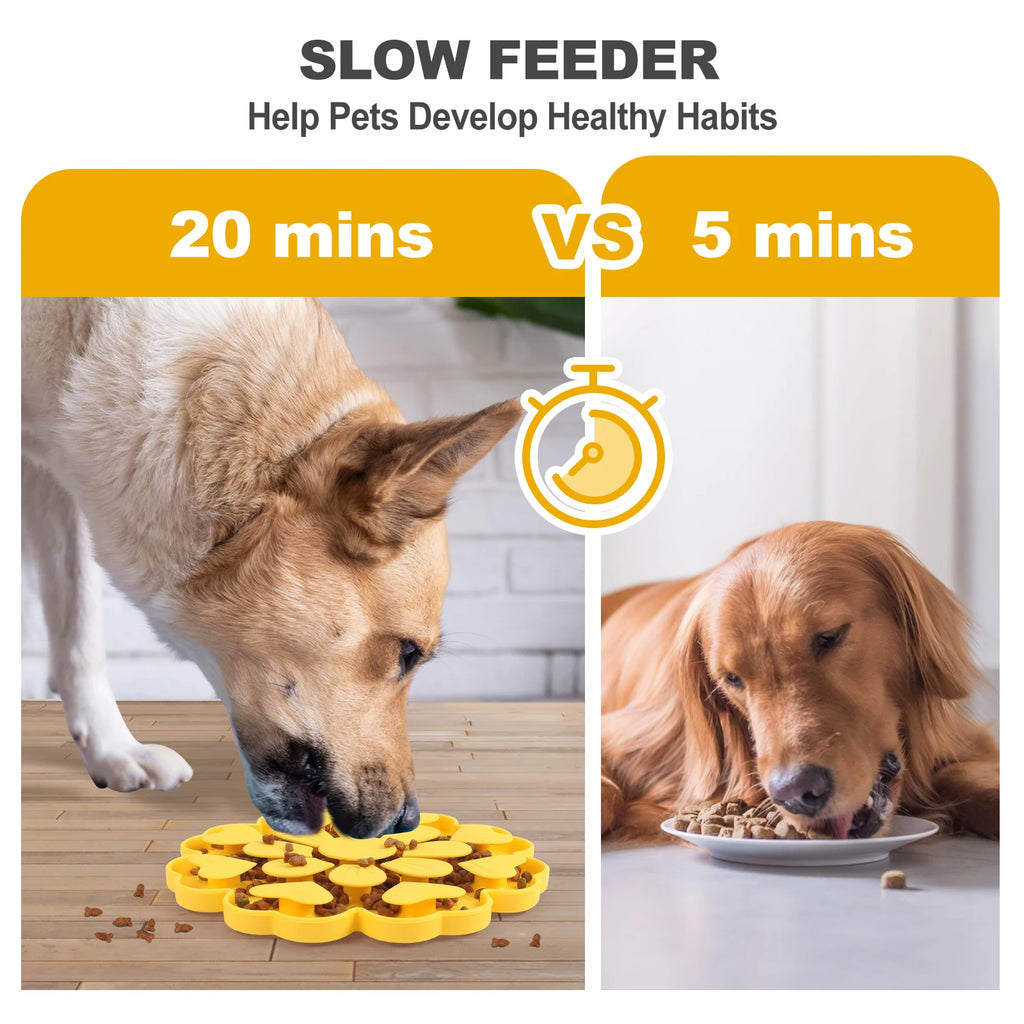 Pet Slow feeder Bowl Licking Pad Lick Feeder Pad with Suction Cup Choke Proof Silicone Slow Food Dog and Cat Feeding Products