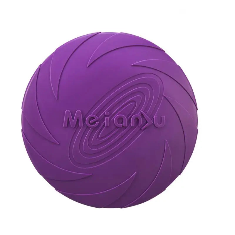 Dog Flying Disc Toy Rubber Pet  Bite Resistant Floating Water Toy for Training Throwing Interactive Play for Medium Large Dogs