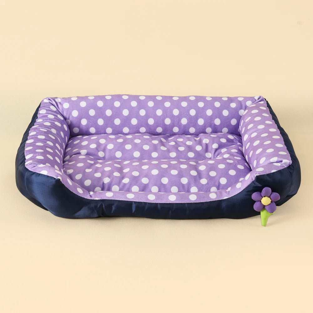 Soft Square Large Dog Sofa Elastic Dog House Cushion Winter Warm Medium Dog Bed Washable Cat Kennel House Accessories