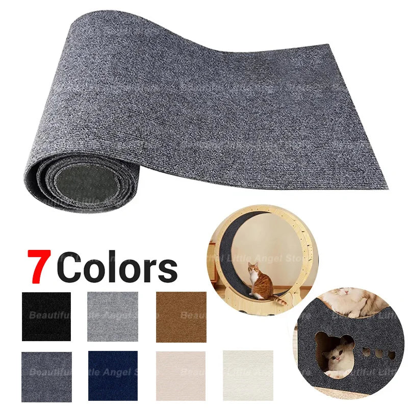 Cat Scratch Board Wall Self Adhesive Anti Scratch Sofa Protector DIY Cat Scratching Mat Carpet Trimmable Paw Sharpener Furniture Protector Couch Guard Scratch Pad for Cats Kittens