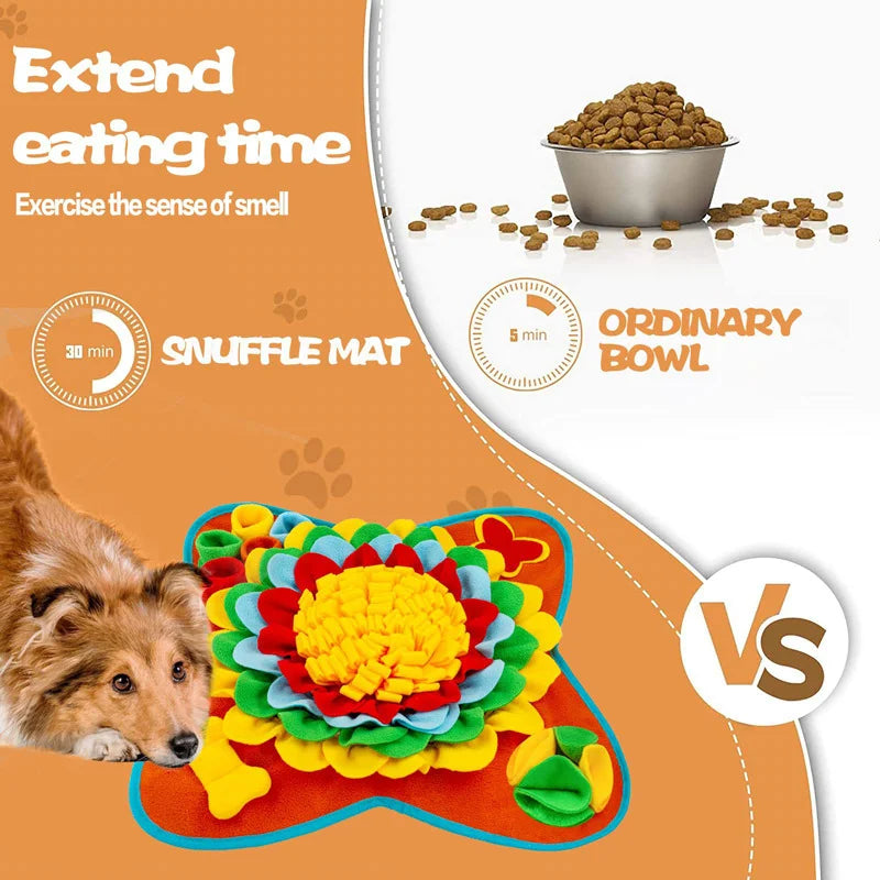 Good Pet Snuffle Mat for Dogs,Interactive Feed Puzzle for Boredom,Encourages Natural Foraging Skills