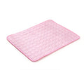 Summer Pet Cooling Mat Ice Silk Breathable Non-Slip Washable Cooling Pad for Dogs Cats Blue Pet Bed Mat