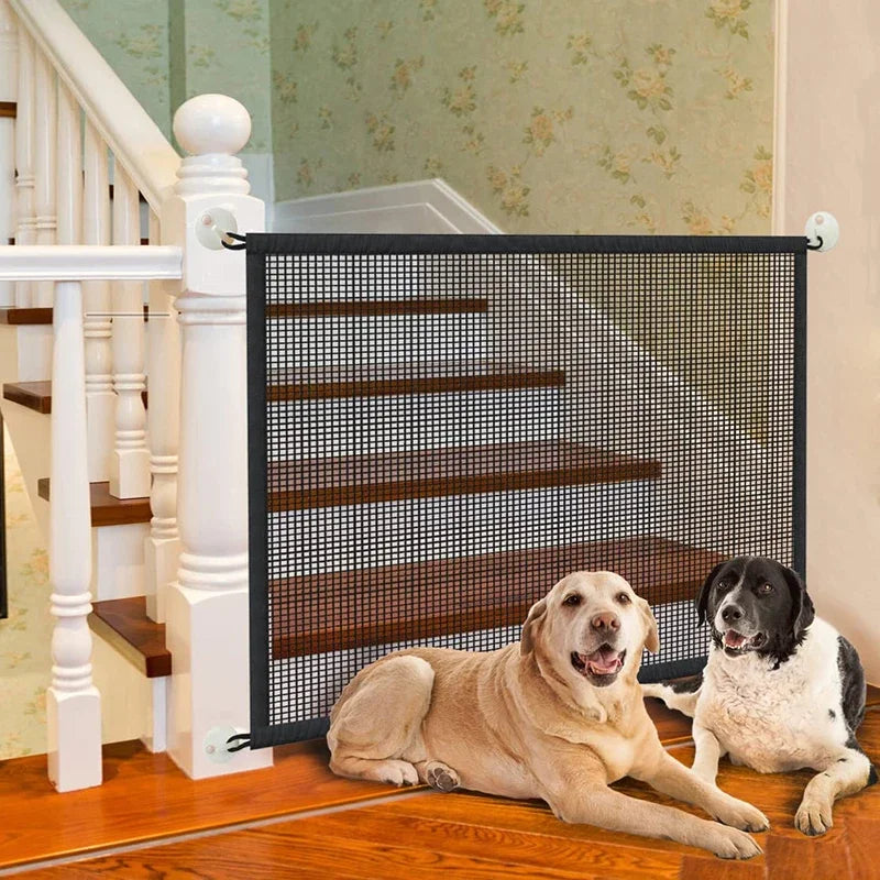 Foldable Mesh Dog Safety Fence & Playpen Gate