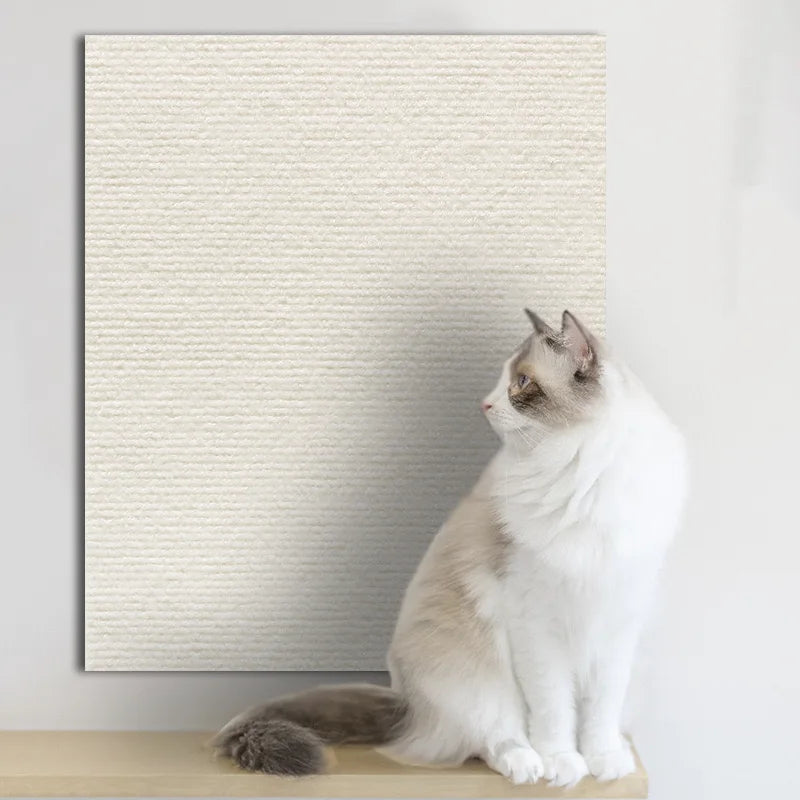 Cat Scratch Board Wall Self Adhesive Anti Scratch Sofa Protector DIY Cat Scratching Mat Carpet Trimmable Paw Sharpener Furniture Protector Couch Guard Scratch Pad for Cats Kittens