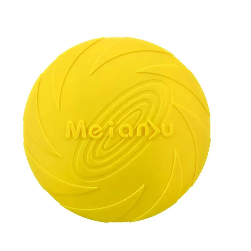 Dog Flying Disc Toy Rubber Pet  Bite Resistant Floating Water Toy for Training Throwing Interactive Play for Medium Large Dogs