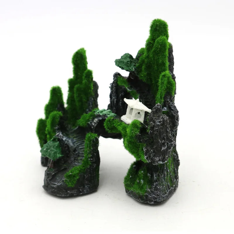 Mossy Rockery Aquarium Landscape Decoration