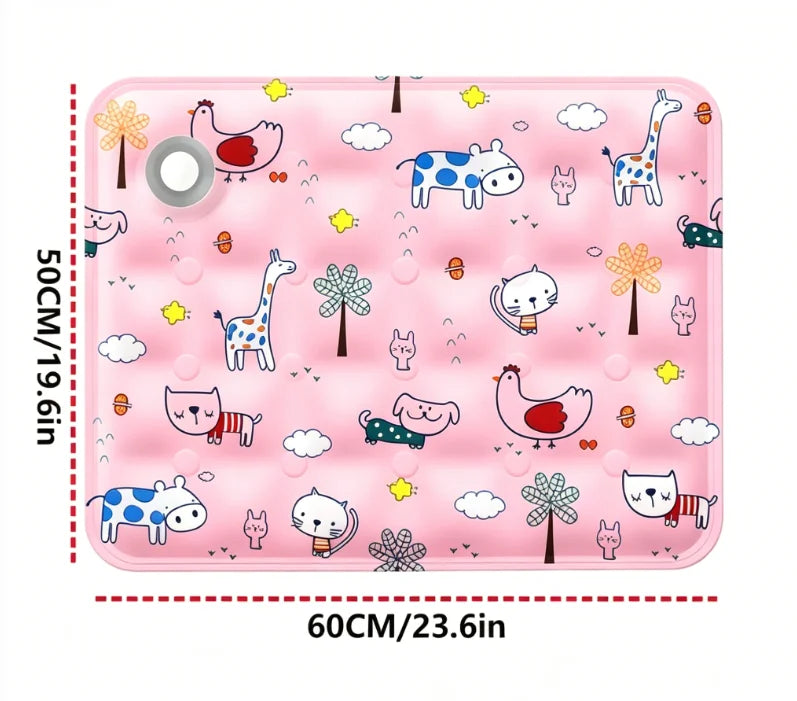 Pet Cooling Mat, Polymer Soft Ice Gel Cool Pad, Waterproof Wear Resistant, Summer Heat Relief Cooling Cushion for Dogs & Cats