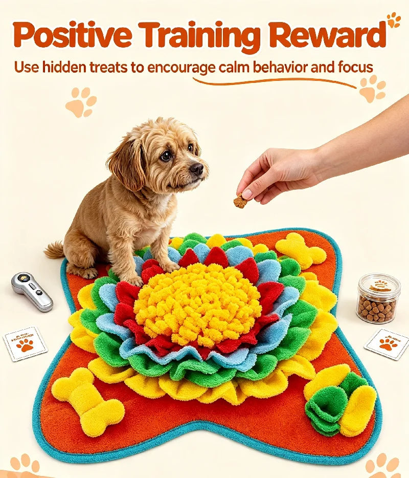 Good Pet Snuffle Mat for Dogs,Interactive Feed Puzzle for Boredom,Encourages Natural Foraging Skills