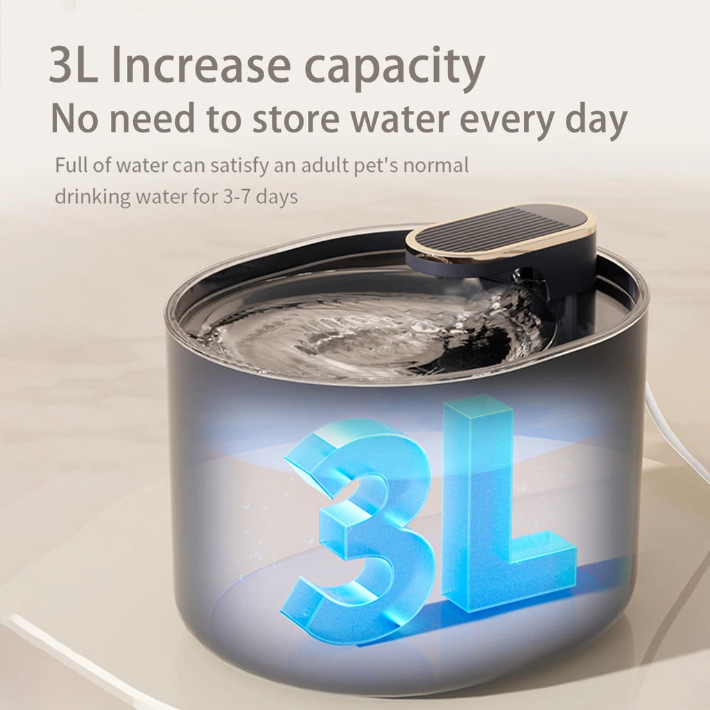 Automatic Cat Water Fountain 3L Intelligent Pet Water Dispenser With Filter Drinking Fountain For Cat Dog