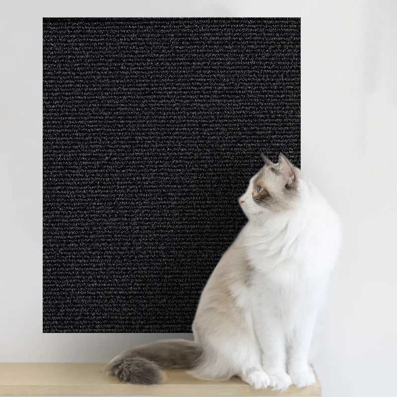 Cat Scratch Board Wall Self Adhesive Anti Scratch Sofa Protector DIY Cat Scratching Mat Carpet Trimmable Paw Sharpener Furniture Protector Couch Guard Scratch Pad for Cats Kittens