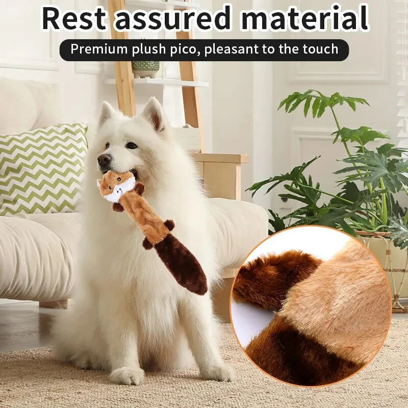 Dogs Chew Toy for Small Medium Large Breed Chewers Pet Puppy Supplies Dogs Bite Resistant Sound Toys No Stuffing Plush Squeaky