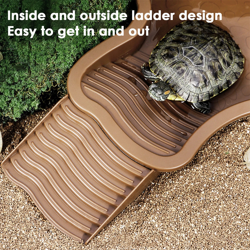 Reptile Bathing Pool & Water Bowl for Turtles & Tortoises