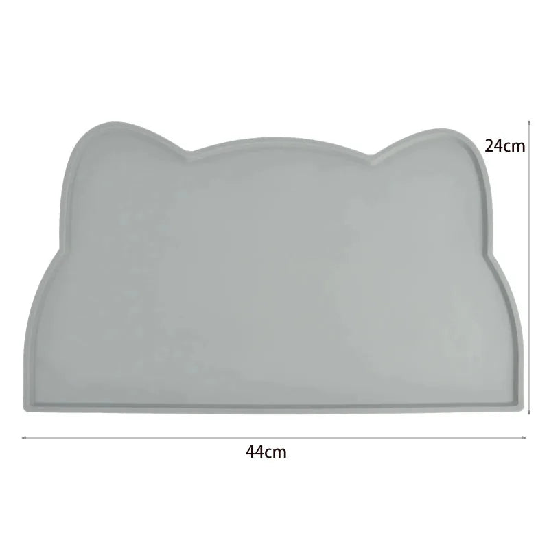 Silicone Pet Feeding Mat Waterproof Anti Slip Dog Cat Bowl Mat Leak Proof Easy Clean Pet Placemat Supplies Cat Bowl Mat Feeding