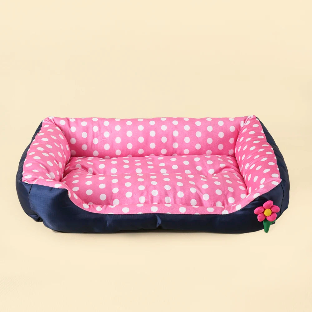 Soft Square Large Dog Sofa Elastic Dog House Cushion Winter Warm Medium Dog Bed Washable Cat Kennel House Accessories