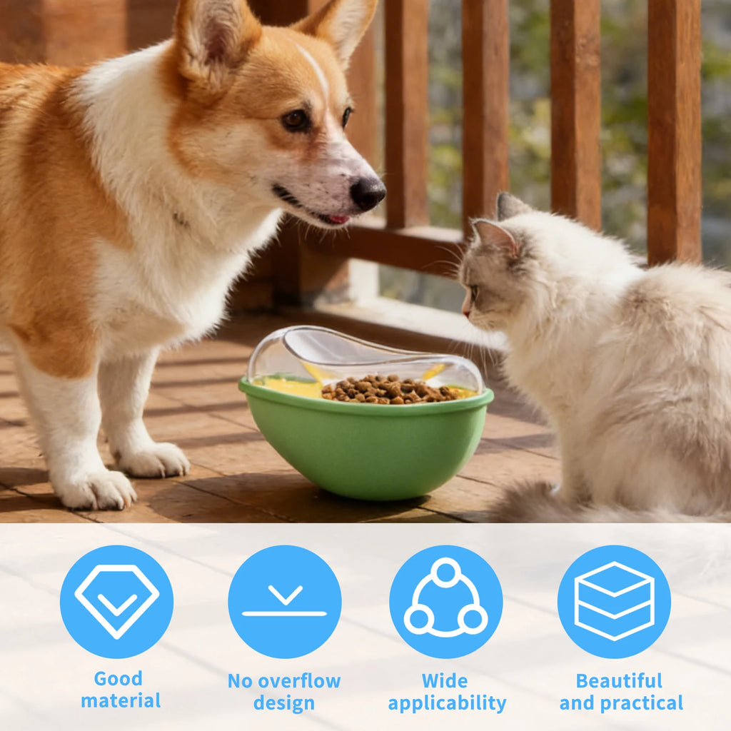 Dog Treat Dispenser Toy Avocado Non Spill Treat Dispensing Wobble Toy Interactive Pet Slow Feeder Bowl Pet Supplies for Dog Cat