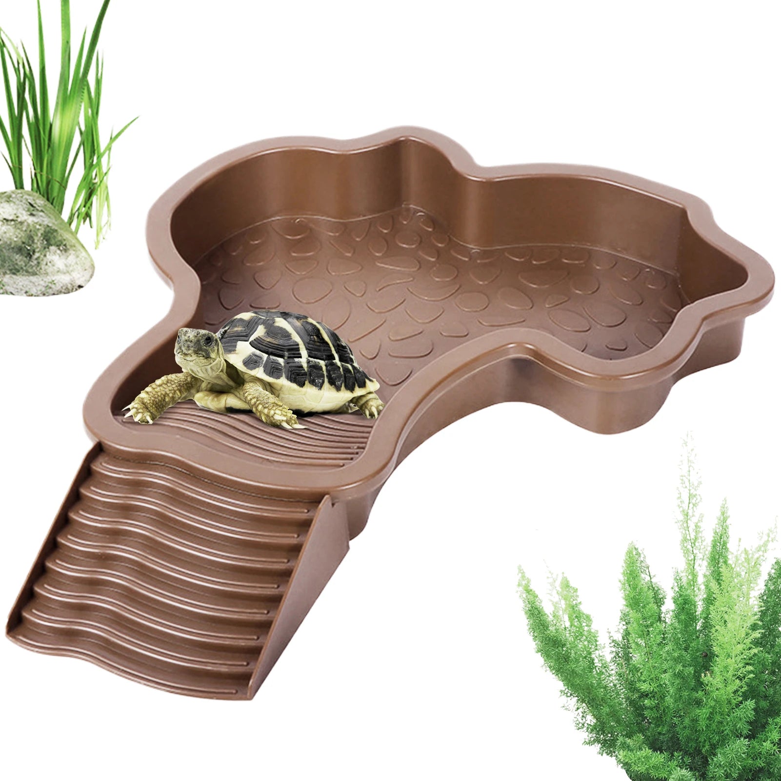 Reptile Bathing Pool & Water Bowl for Turtles & Tortoises