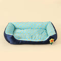 Soft Square Large Dog Sofa Elastic Dog House Cushion Winter Warm Medium Dog Bed Washable Cat Kennel House Accessories