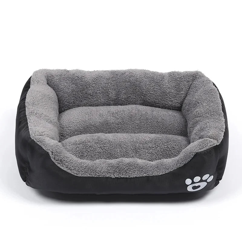 Soft Square Large Dog Sofa Elastic Dog House Cushion Winter Warm Medium Dog Bed Washable Cat Kennel House Accessories