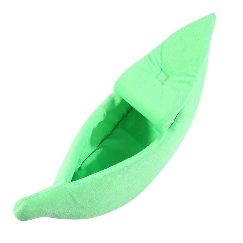 Banana Shaped Deep Sleep Pet Nest Warm Winter Cat Bed Indoor Soft Small Dog Cat Sleeping House Furniture