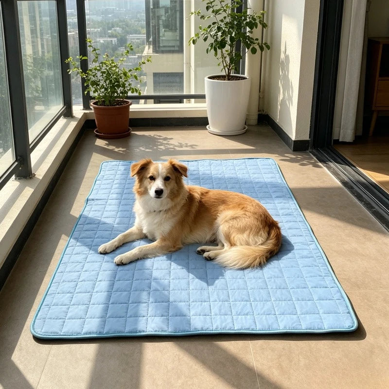 KEMORELA 2026 Ice Cool Upgrade Dog Cooling Mat Summer Pet Cold Bed Extra Large For Small Big Dogs Pad Breathable Pet Cold Bed