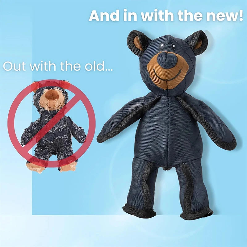 Dog Unbreakable Teddy Extreme Bear Toys Domineering Chewers Indestructible Plush Squeaking Toy Durable Tough Heavy-duty Chew Toy