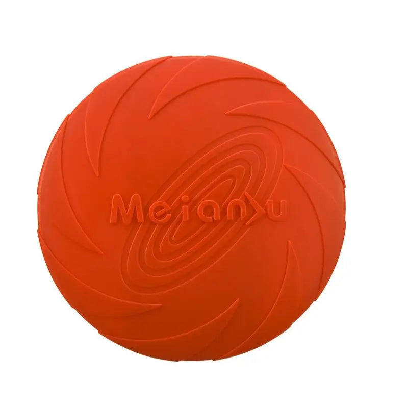 Dog Flying Disc Toy Rubber Pet  Bite Resistant Floating Water Toy for Training Throwing Interactive Play for Medium Large Dogs
