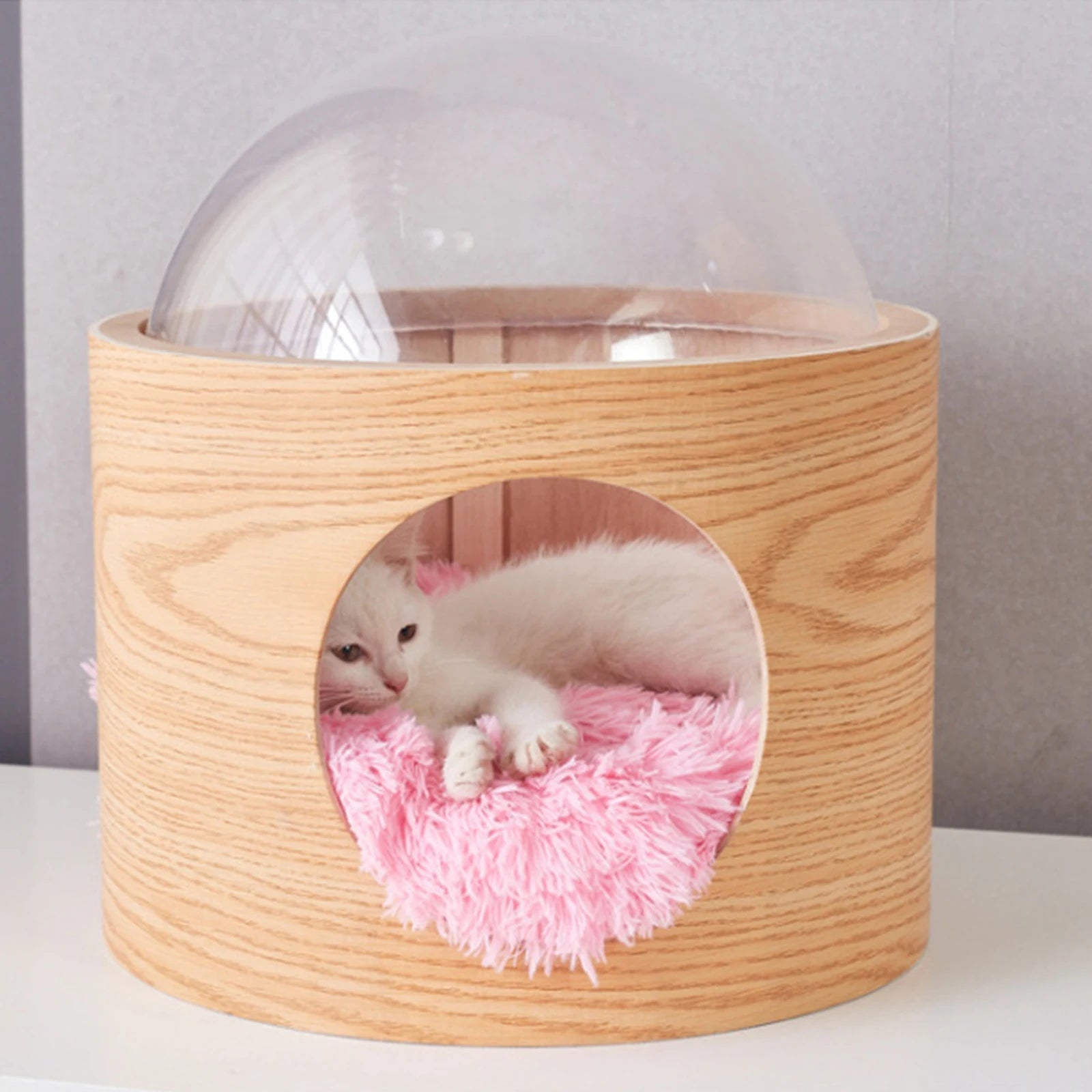 Space Clear Capsule Bed Indoor Dome Cover for Window Perch Cat DIY Replacement Cat Bed Bedding Furniture Holder Portable