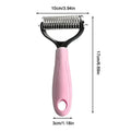 Double Sided Pet Deshedding Brush Dog Undercoat Rake For Shedding & Dematting Dog Dematting Grooming Tool For Pet Grooming Tool