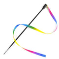 Simulation Feather Interactive Cat Toy Satin Ribbon Bell Cat Stick Toys Kitten Playing Teaser Wand Toy Cat Supplies Accessories