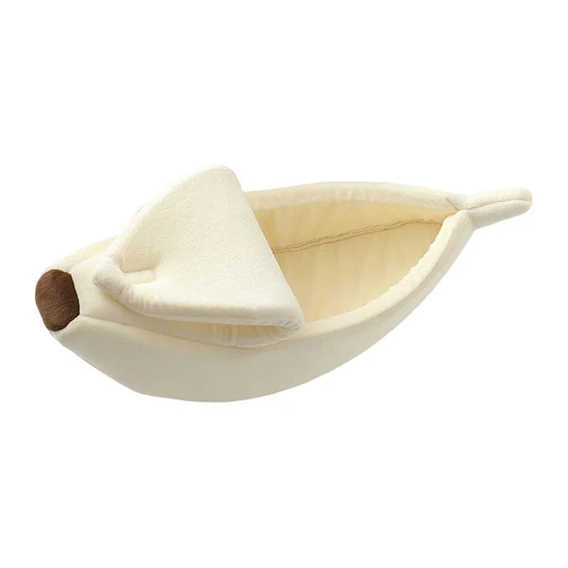 Banana Shaped Deep Sleep Pet Nest Warm Winter Cat Bed Indoor Soft Small Dog Cat Sleeping House Furniture