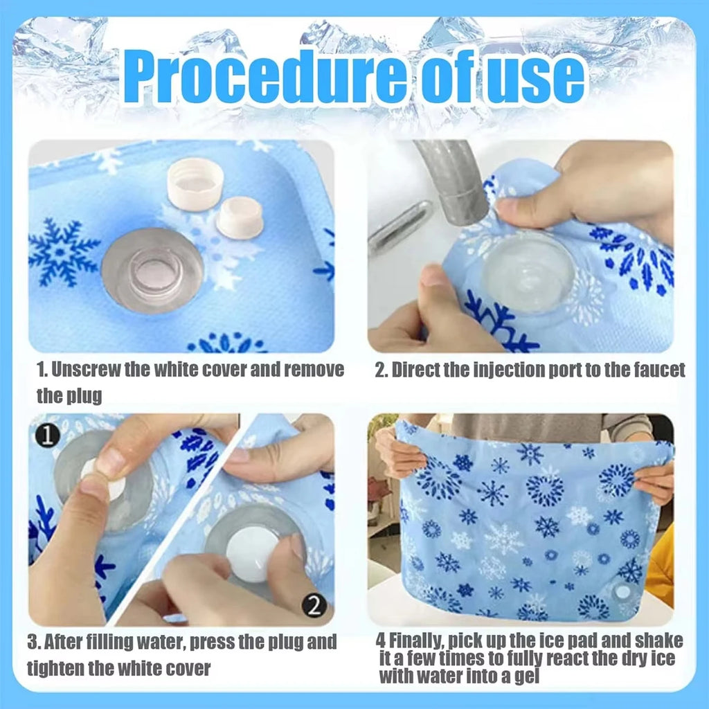 Pet Cooling Mat, Polymer Soft Ice Gel Cool Pad, Waterproof Wear Resistant, Summer Heat Relief Cooling Cushion for Dogs & Cats