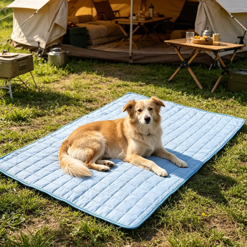 KEMORELA 2026 Ice Cool Upgrade Dog Cooling Mat Summer Pet Cold Bed Extra Large For Small Big Dogs Pad Breathable Pet Cold Bed