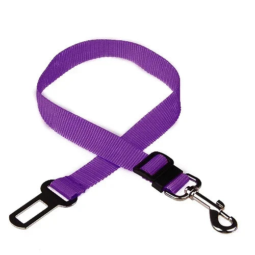 Adjustable Pet Dog Car Seat Belt Leash Heavy Duty Durable Nylon Pet Safety Harness Universal for Vehicle  Heavy Duty Sturdy