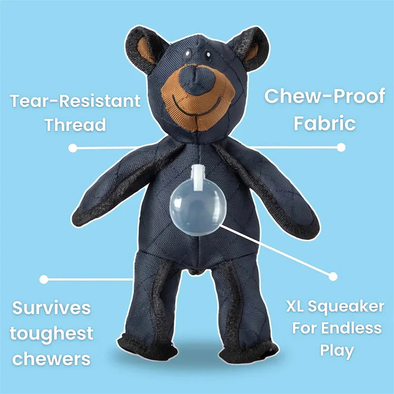 Dog Unbreakable Teddy Extreme Bear Toys Domineering Chewers Indestructible Plush Squeaking Toy Durable Tough Heavy-duty Chew Toy