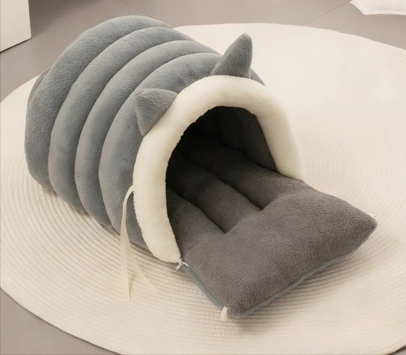 Cat Ear Cat Bed - Ash Gray