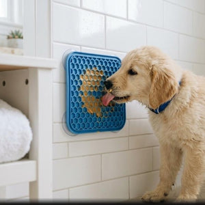 Pet Lick Silicone Mat Dogs Pet Slow Food Plate for Dog Bathing Distraction Silicone Dog Sucker Food Training Dog Feeder Supplies