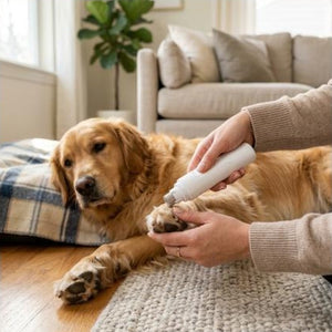 Dog Nail Grinder USB Rechargeable Electric Pet Paws Clipper & Trimmer Painless Paws Grooming Quiet 2-Speed Dog Nail File