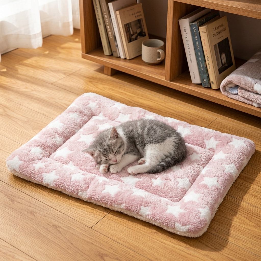 Flannel pet mat lifestyle photo