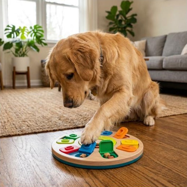 Interactive Dog Puzzle Toys for Boredom, Dogs Enrichment Toy to Keep Them Busy, Treat Dispensing Slow Feeder