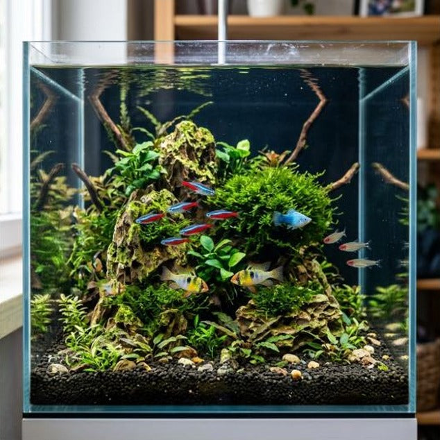 Mossy Rockery Aquarium Landscape Decoration