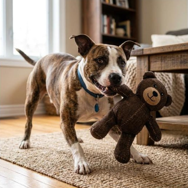 Dog Unbreakable Teddy Extreme Bear Toys Domineering Chewers Indestructible Plush Squeaking Toy Durable Tough Heavy-duty Chew Toy